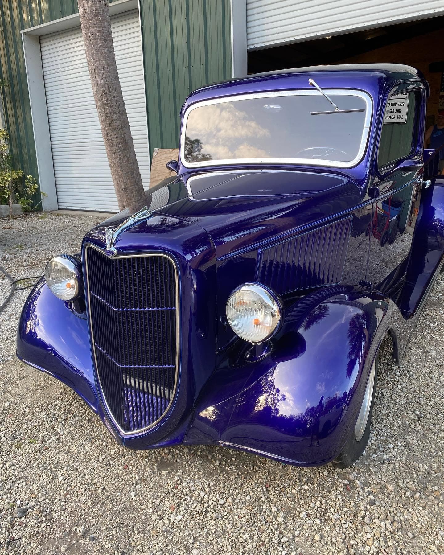 Classic car paint after correction and polish